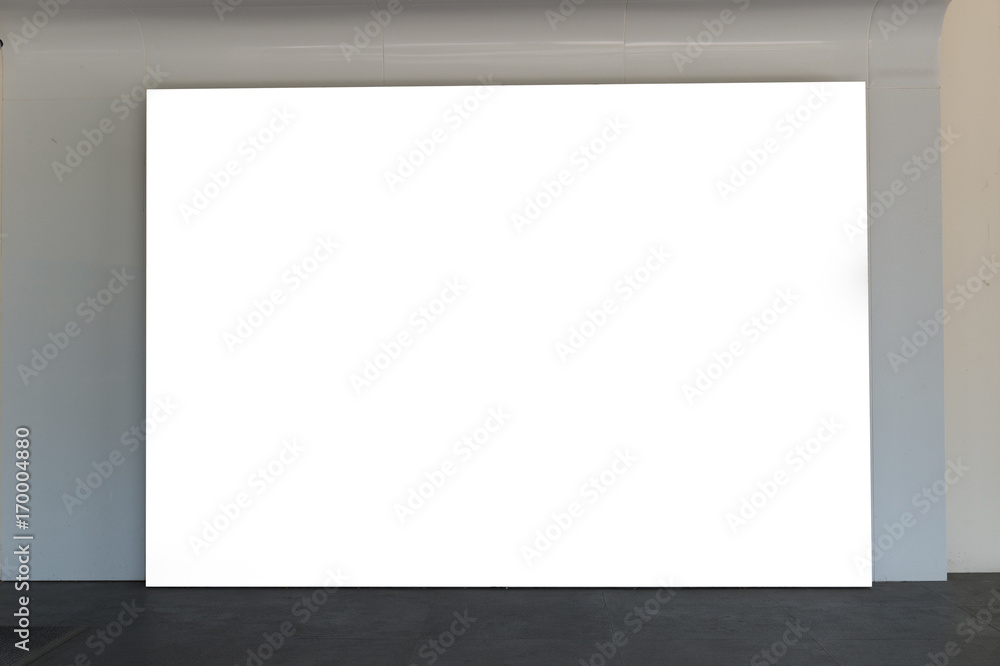 Large blank billboard on a street wall, banners with room to add your own text Large blank billboard on a street wall, banners with room to add your own text