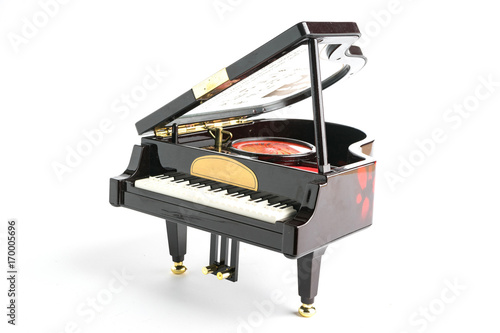 Piano model isolated on white