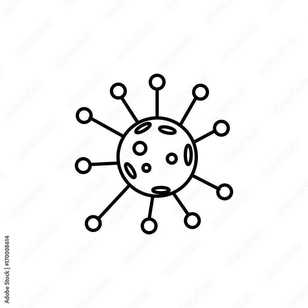 biology cell virus icon biology cell virus icon