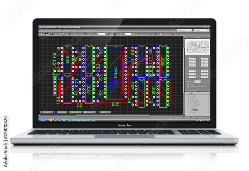 Laptop with PCB development software