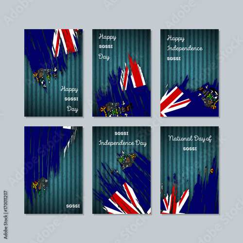 SGSSI Patriotic Cards for National Day. Expressive Brush Stroke in National Flag Colors on dark striped background. SGSSI Patriotic Vector Greeting Card. photo