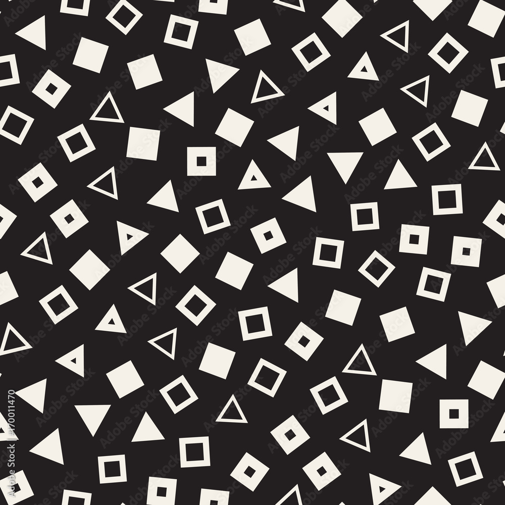 Seamless primitive jumble minimalism patterns. Randomly scattered geometric shapes. Abstract background design Seamless primitive jumble minimalism patterns. Randomly scattered geometric shapes. Abstract background design
