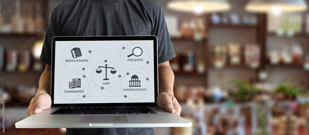 Φωτογραφία REGULATIONS and COMPLIANCE Rules Law professionals businessman working concept