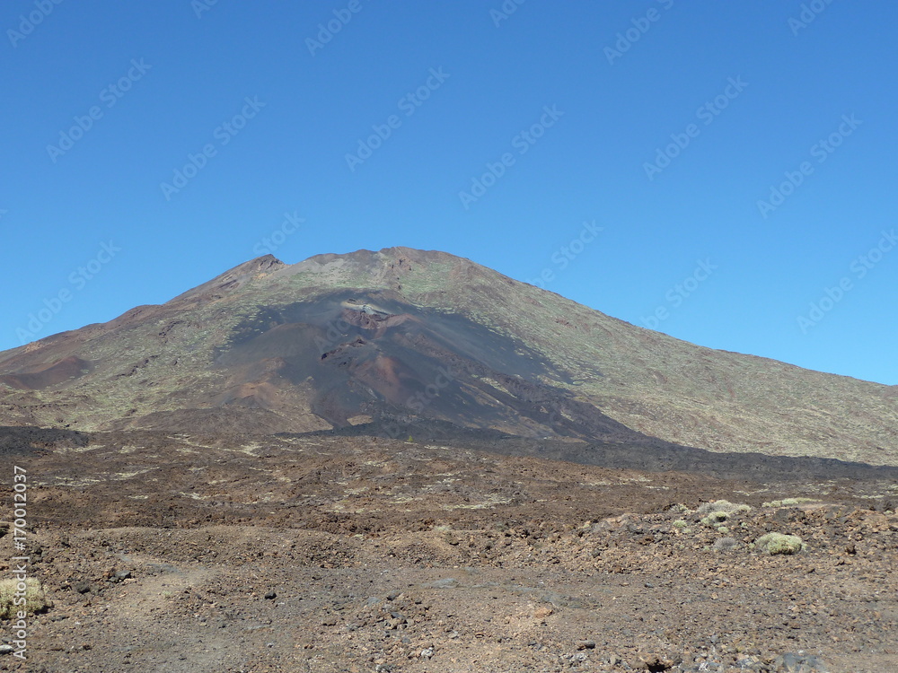 El Teide with solidified black lava