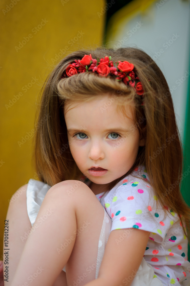 Portrait of the charming girl of 4-5 years. Portrait of the charming girl of 4-5 years.