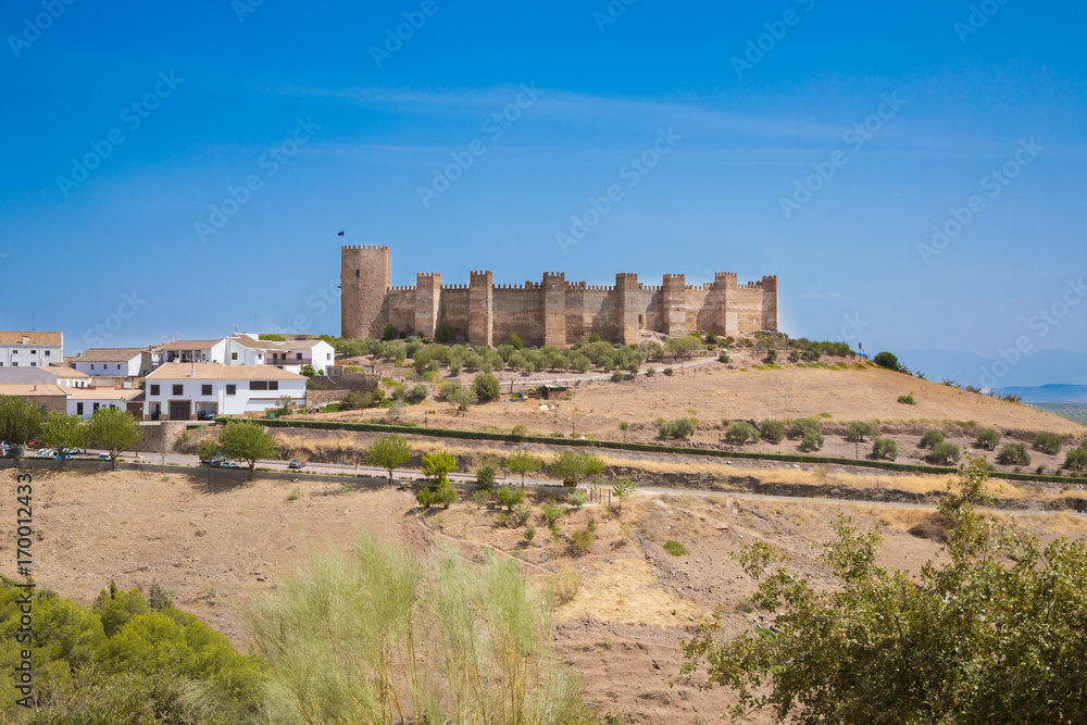 Burgalimar Castle in Banos de la Encina