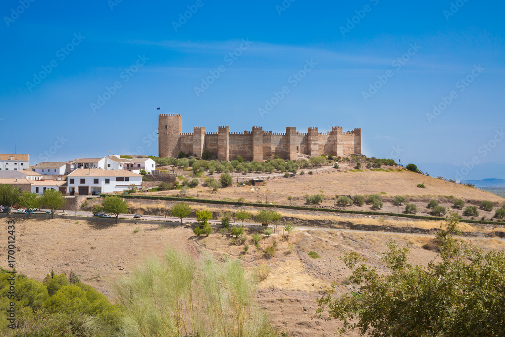 Fototapeta premium Burgalimar Castle in Banos de la Encina