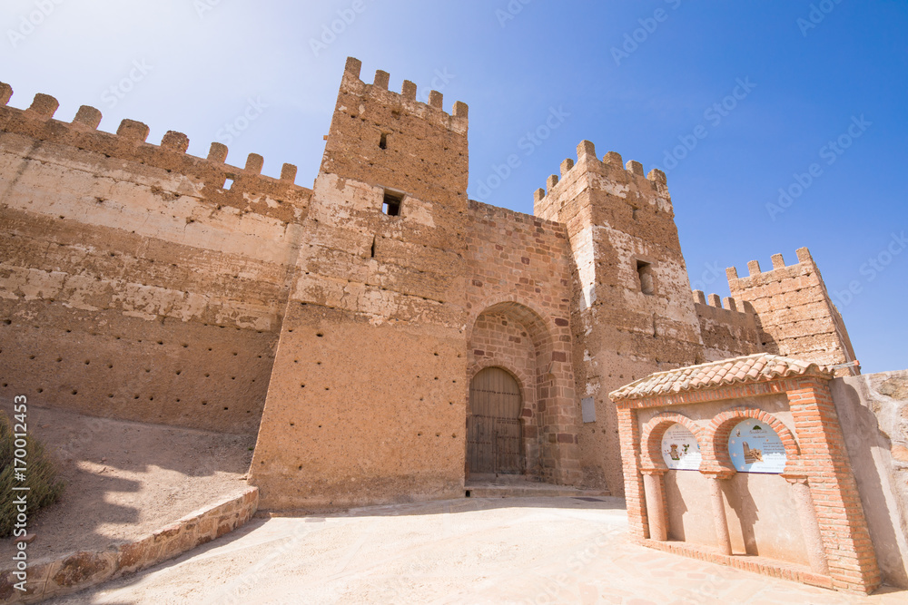 door of Burgalimar Castle in Banos de la Encina