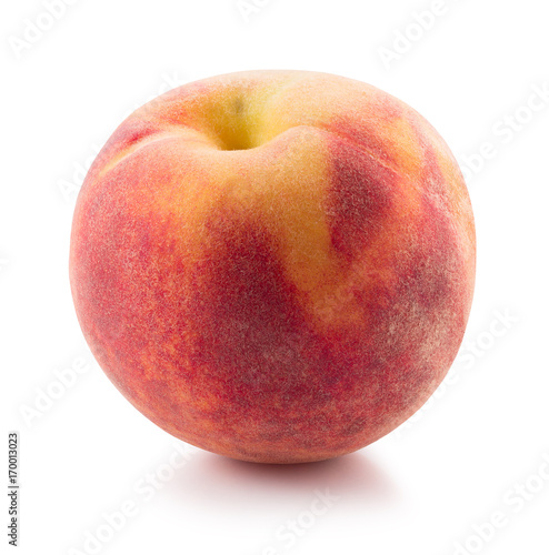 peach isolated on a white background