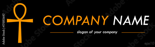 Vector logo template, logotype for a company or a brand