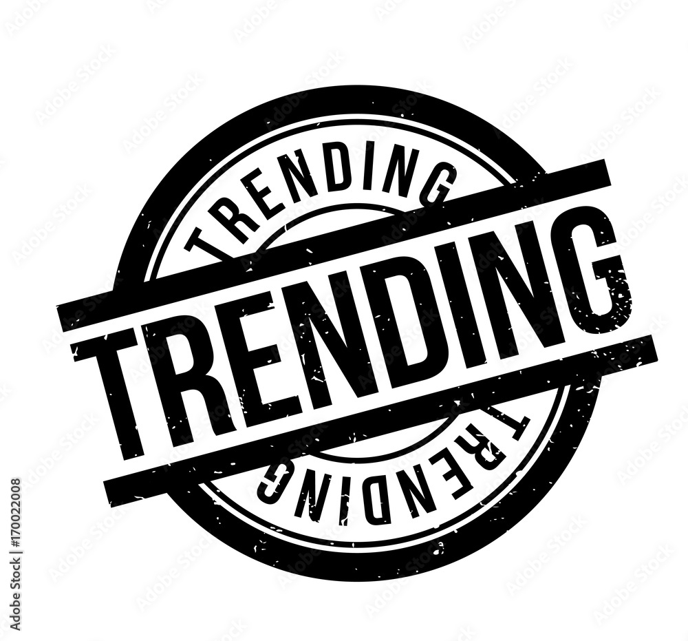 Trending rubber stamp. Grunge design with dust scratches. Effects can be easily removed for a clean, crisp look. Color is easily changed. Trending rubber stamp. Grunge design with dust scratches. Effects can be easily removed for a clean, crisp look. Color is easily changed.