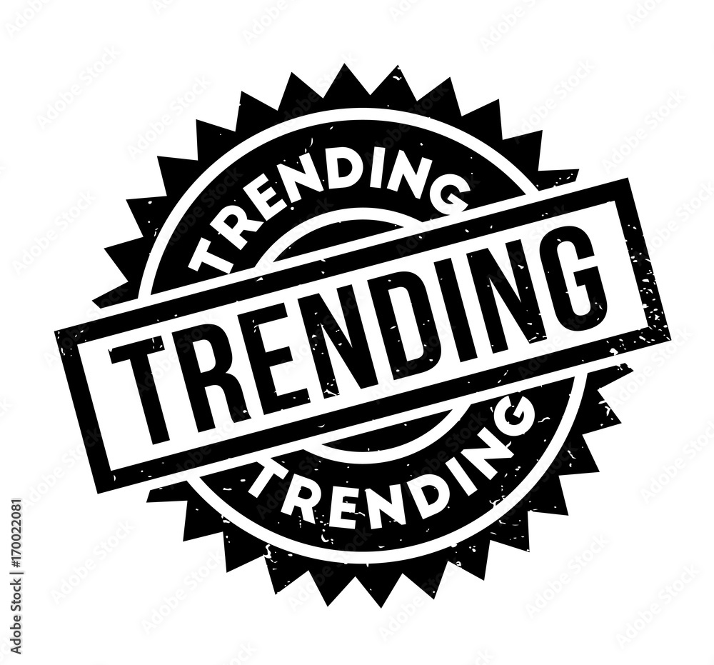 Trending rubber stamp. Grunge design with dust scratches. Effects can be easily removed for a clean, crisp look. Color is easily changed. Trending rubber stamp. Grunge design with dust scratches. Effects can be easily removed for a clean, crisp look. Color is easily changed.