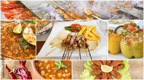 Türk Mutfağından Yemek Kolajı