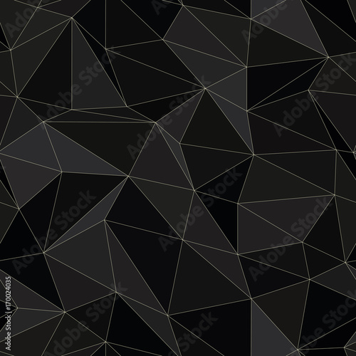 Seamless Background - Black Triangles