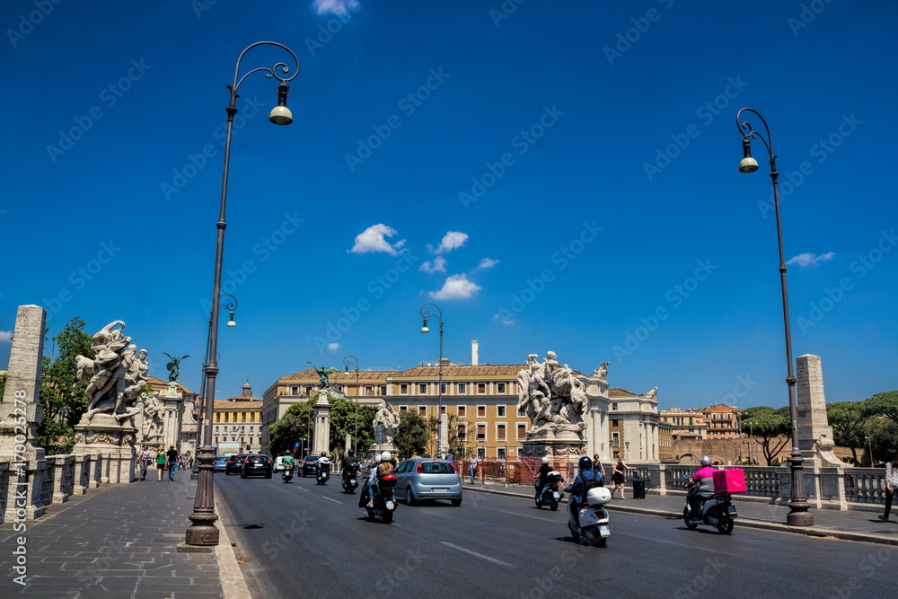 Fototapeta premium Rzym, Ponte Vittorio Emanuele II