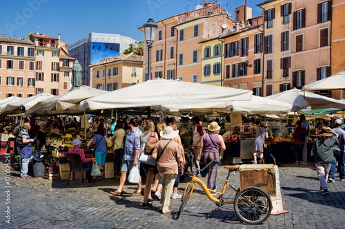 Obraz na płótnie Rom, Campo de Fiori w salonie