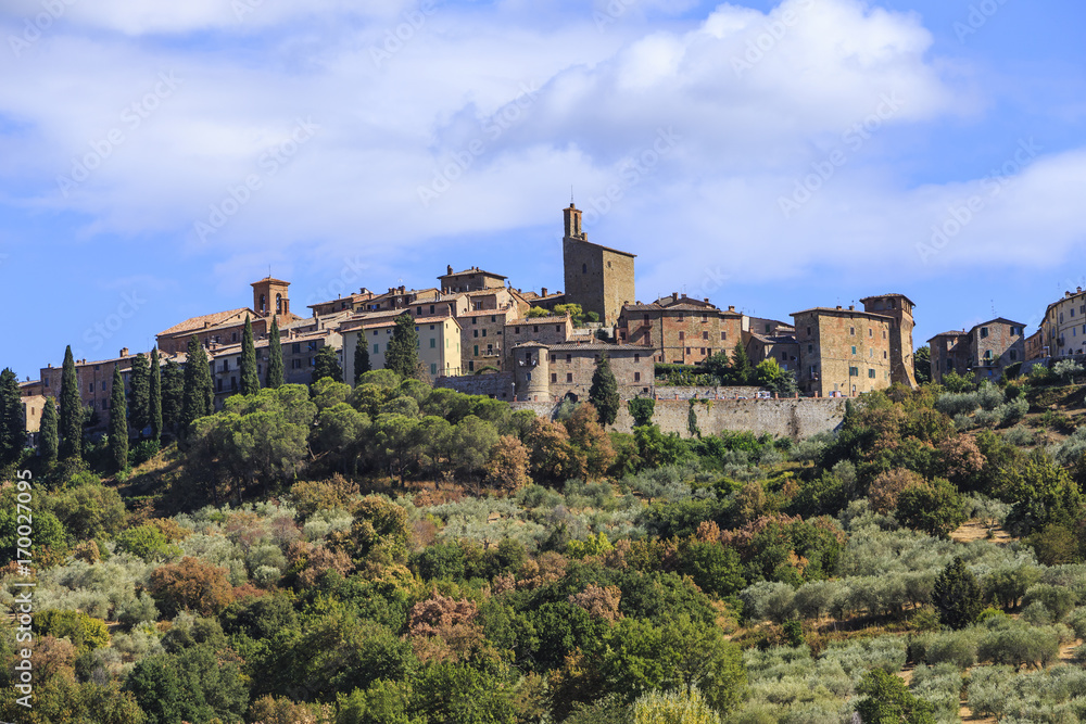 Panicale, an ancient medieval town in the province of Perugia in Italy.