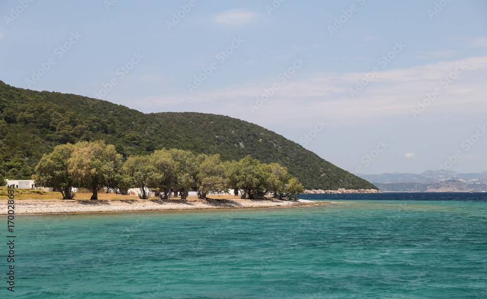 Karaada Island in Aegean Sea, Bodrum, Turkey