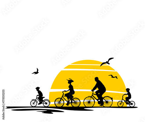 Silhouette Radtour