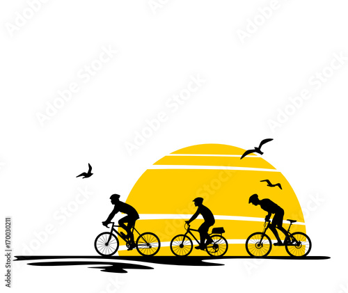 Silhouette Radtour