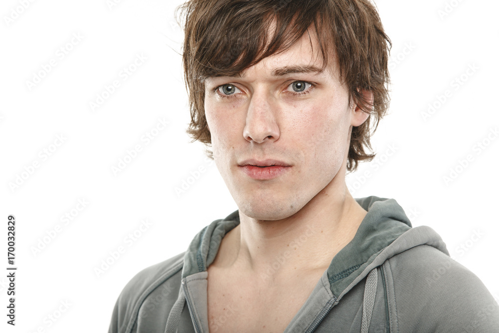 Gesichtsausdruck, andere Gedanken, gedanklich abwesend Gesichtsausdruck, andere Gedanken, gedanklich abwesend