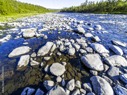 Flusslandschaft, Norwegen