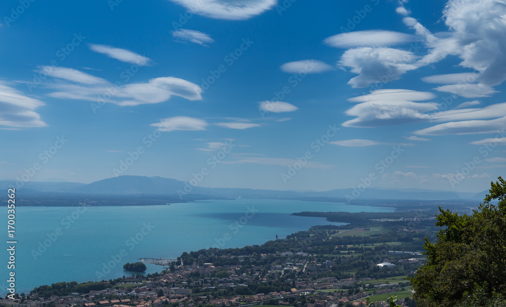 Lake Leman and beautiful sky 1