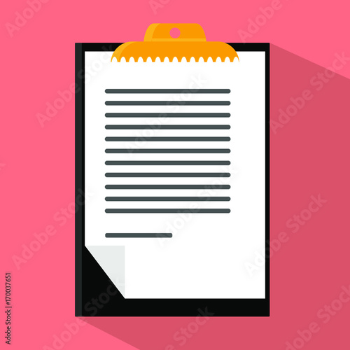 Klemmbrett flat icon vector