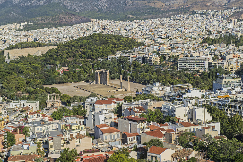 Tempel des Zeus in Athen, Griechenland