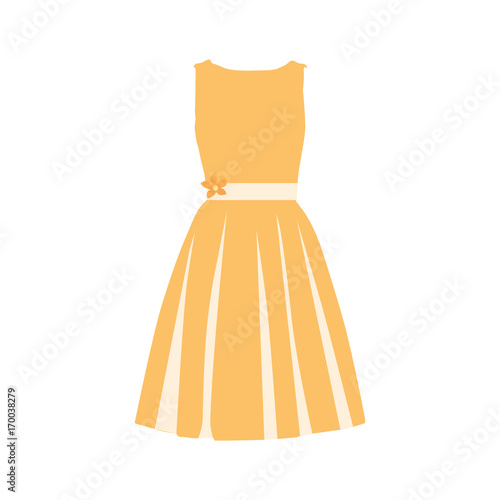 Orange summer dress