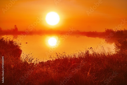 Sonnenaufgang  im Hiller Moor