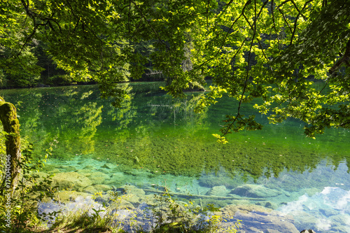 Fototapeta Naklejka Na Ścianę i Meble -  Badersee Lake in Grainau, Bavaria