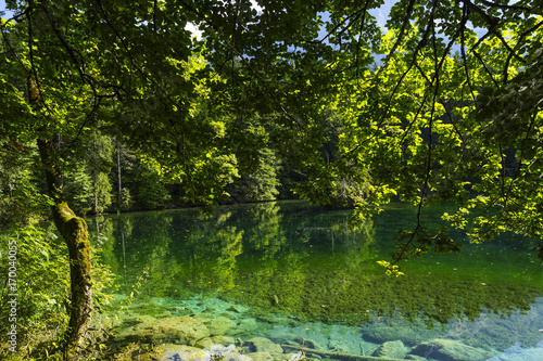 Badersee Lake in Grainau  Bavaria