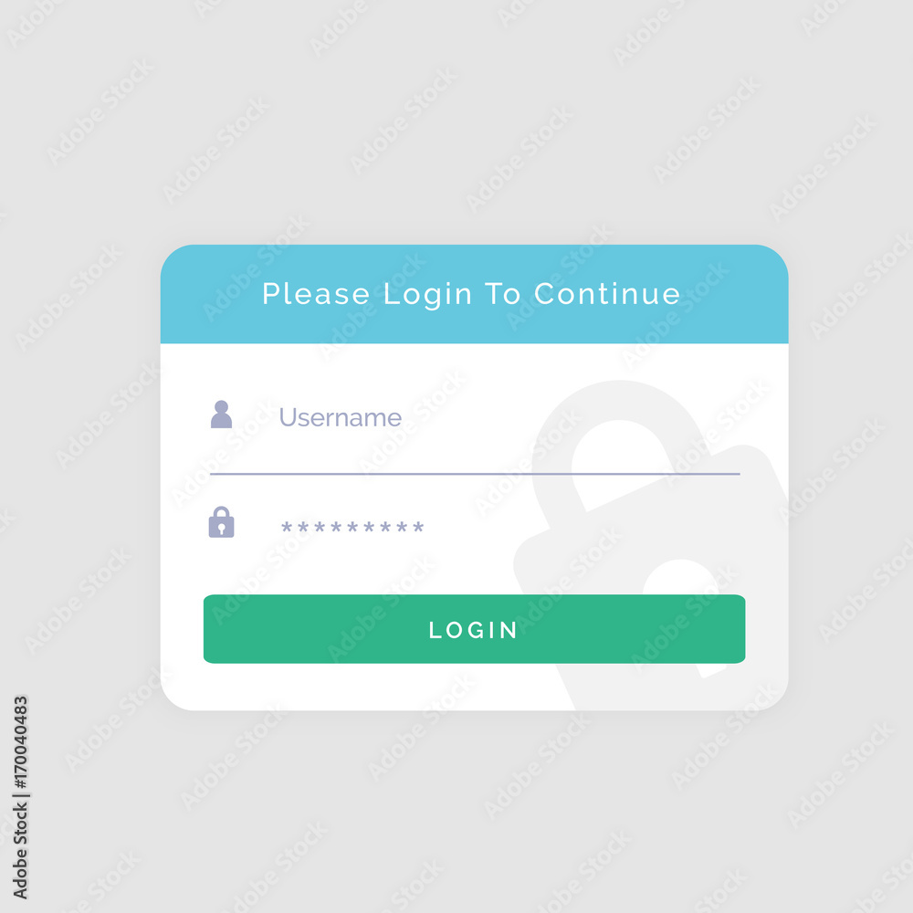 white login template design for your website or app white login template design for your website or app