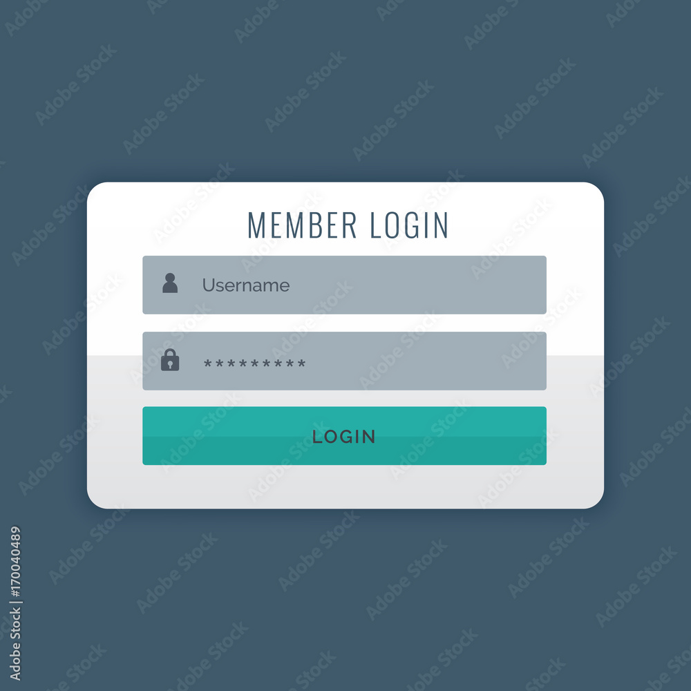 modern login user interface design template modern login user interface design template