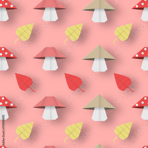Autumn Origami Pattern.