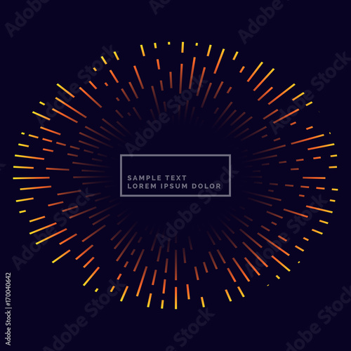 lines firework backgorund vector design
