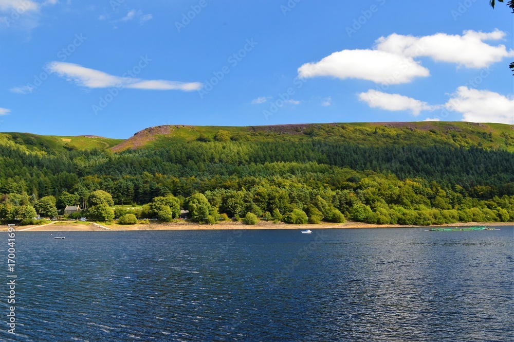 Ladybower Reservoir in the English Peak District.