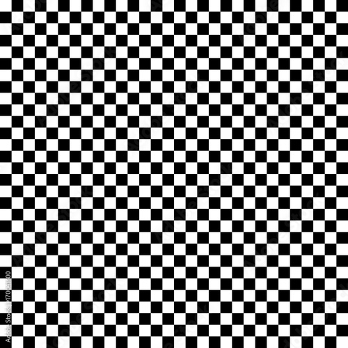 Black and white checkered seamless pattern. Vector illustration. photo