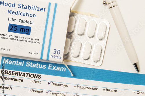 Canvas Print Mood Stabilizer medications or drugs