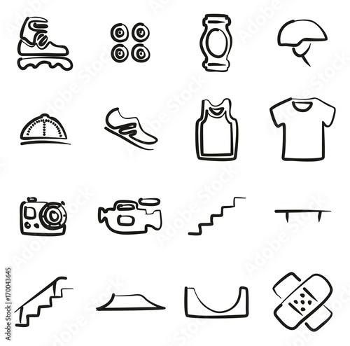 Inline Icons Freehand 
