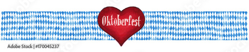 Oktoberfest-Banderole mit Herzerl