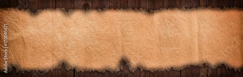 Texture old paper on plank ...