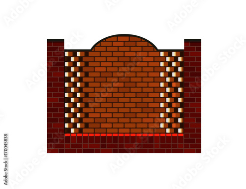  brick fence