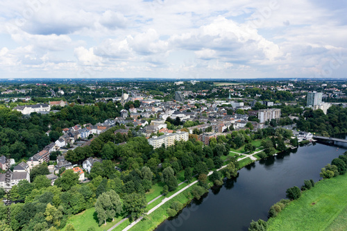 Luftbild Kleinstadt Essen Steele an der Ruhr © Marcel Paschertz