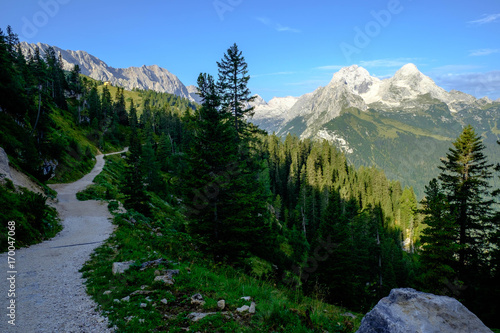 Wanderweg in den Alpen photo