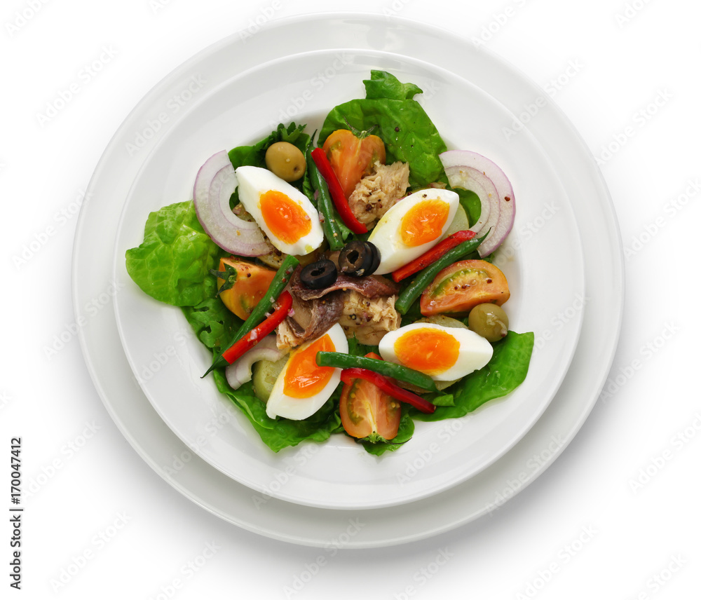 nicoise salad, french traditional cuisine