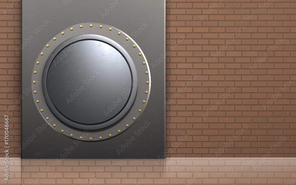 3d metal box vault door blank template 3d metal box vault door blank template