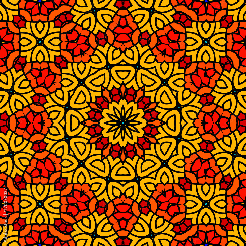 Stained glass, seamless picture Stained glass, seamless picture