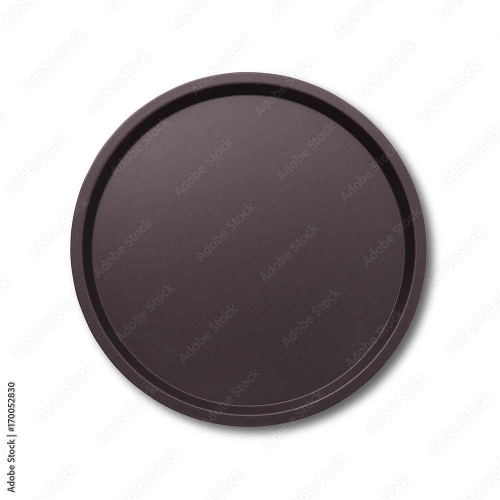 Empty baking, tray for pizza with shadow isolated close up top view square. Empty baking, tray for pizza with shadow isolated close up top view square.